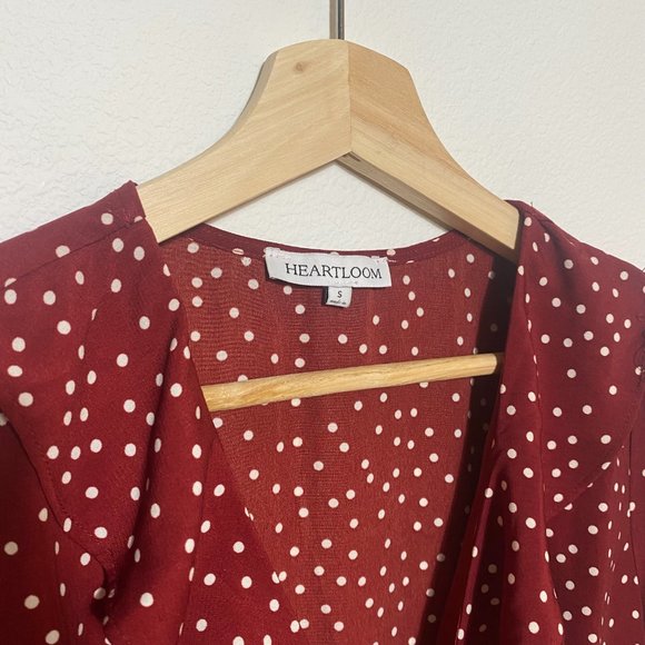 Heartloom Brenna Polka Dot Wrap Dress - Small - Minnie Mouse Disney Dress - Picture 8 of 10